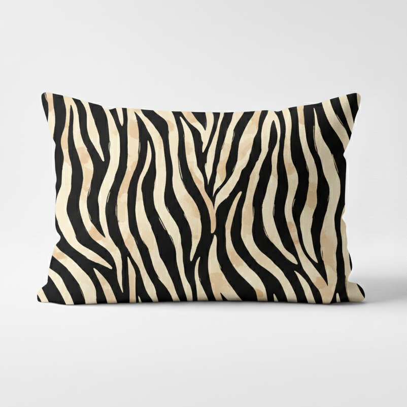 Almofada zebra preta