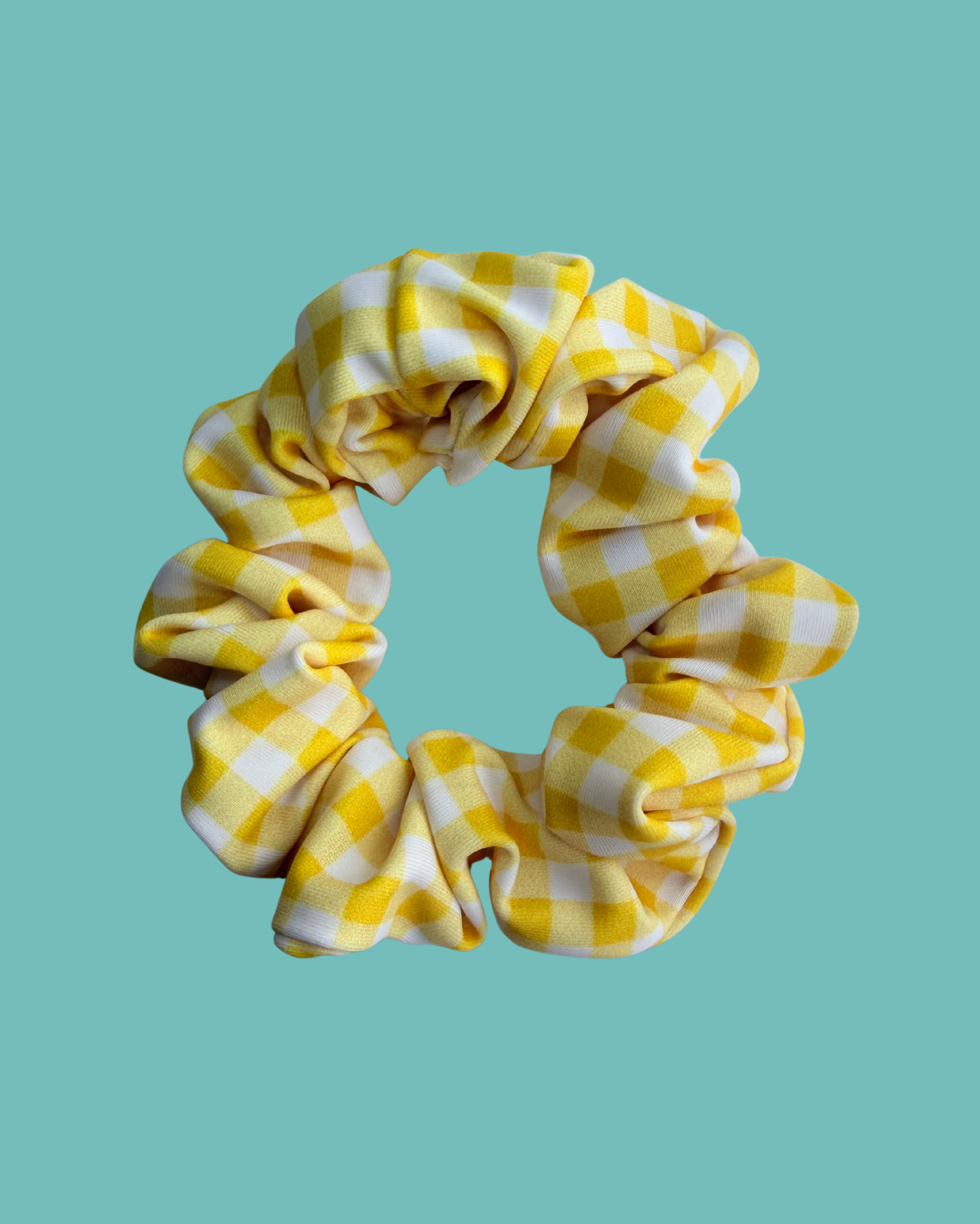 Scrunchie Vichy Amarelo