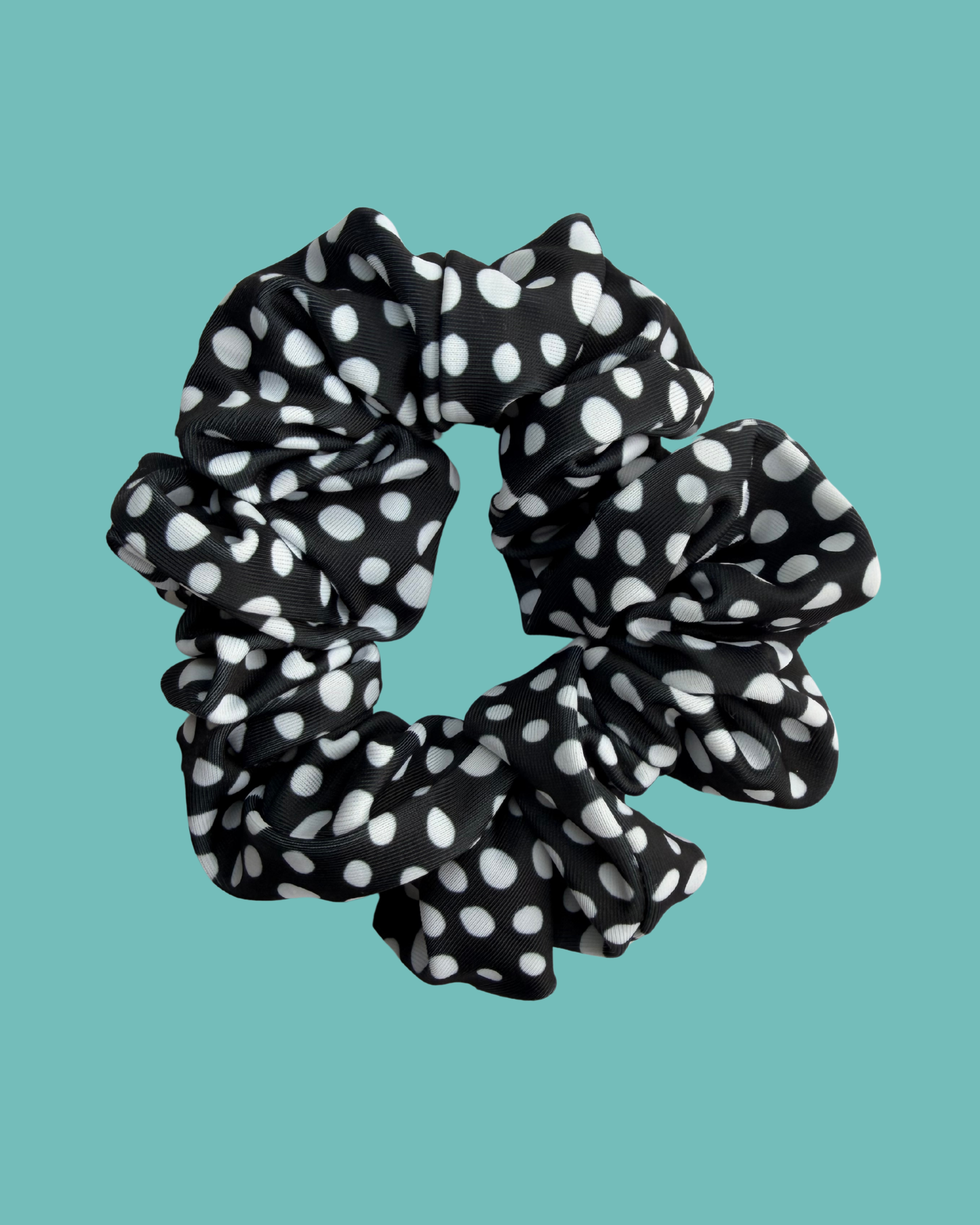 Scrunchie Pintas Brancas