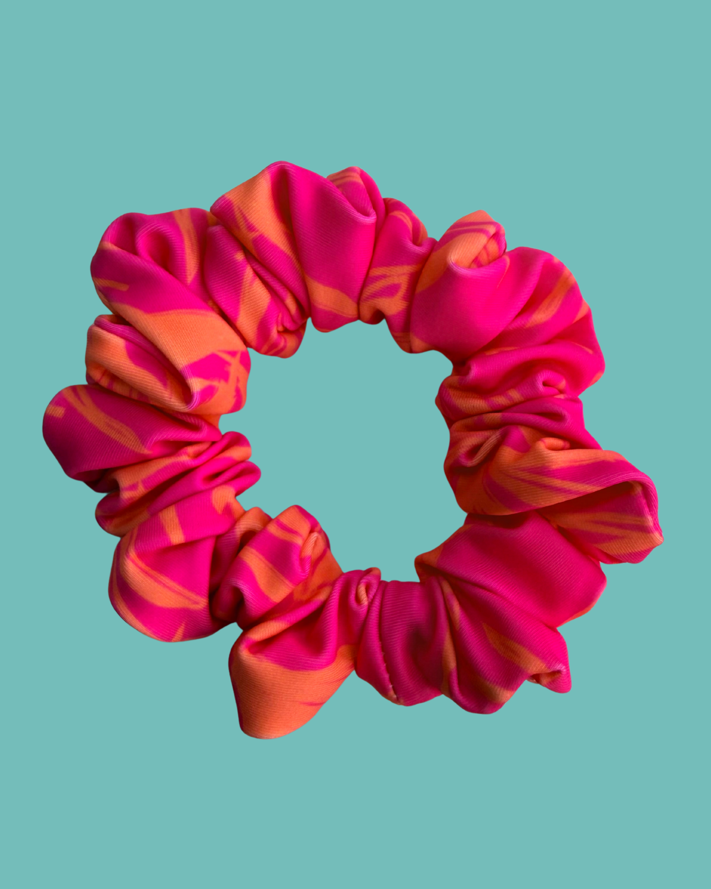Scrunchie Floral Rosa