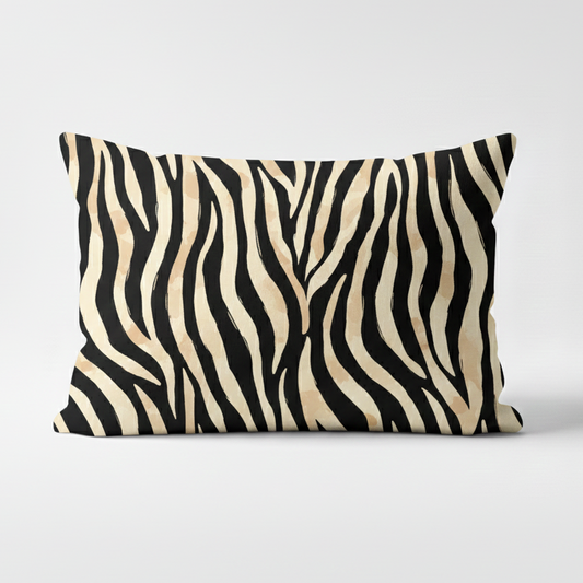 Almofada zebra preta
