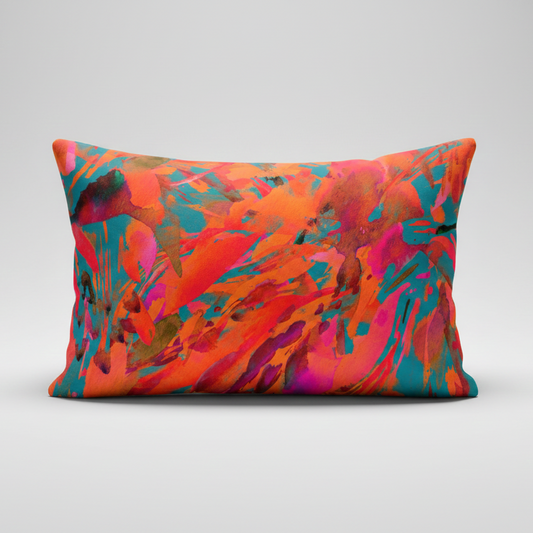Almofada abstrato laranja