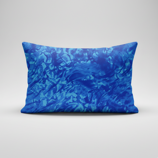 Almofada aguarela azul