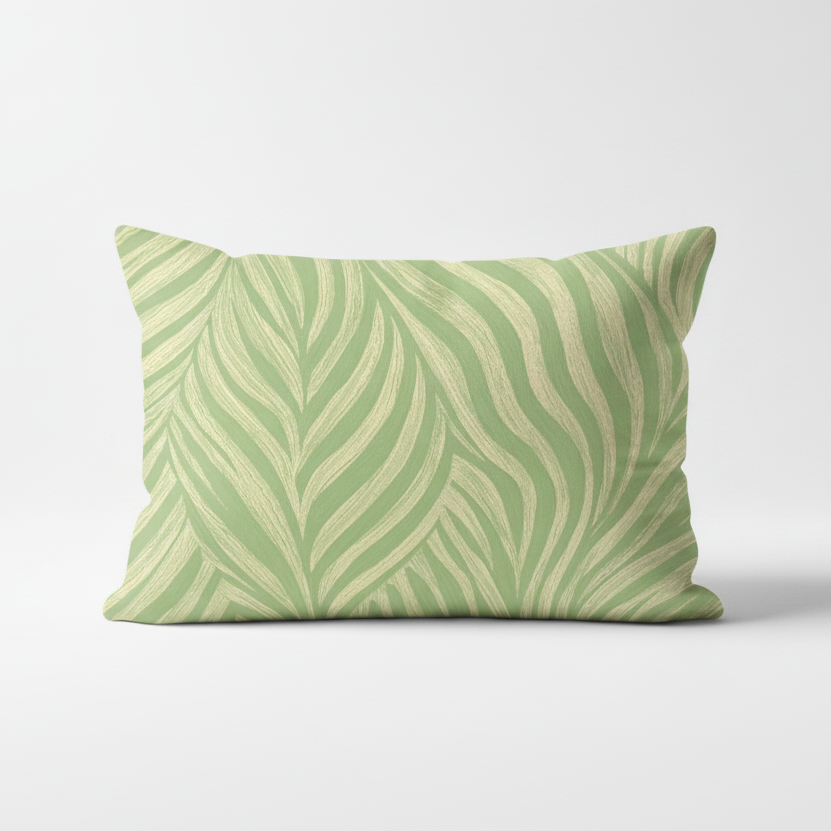 Almofada folhas verdes
