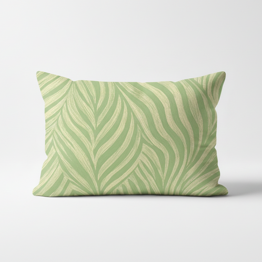 Almofada folhas verdes