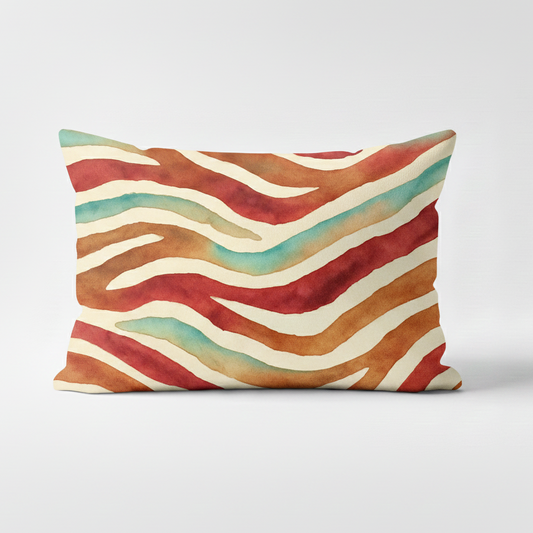 Almofada zebra terracota