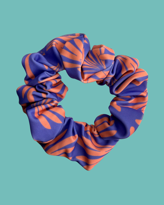 Scrunchie Floral Roxo